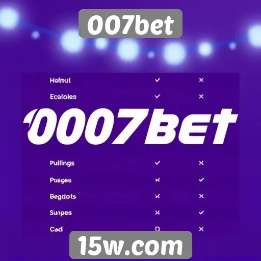 Comparação entre 007bet e concorrentes